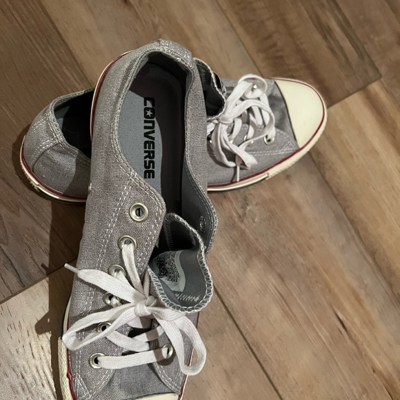 NWOT Converse All Star Chuck Taylor 10 shoes in light gray - Picture 4 of 4